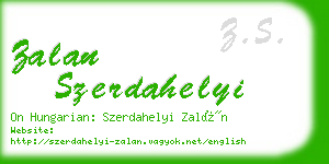 zalan szerdahelyi business card